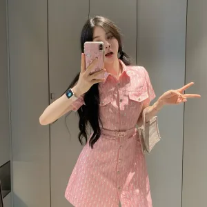 Luxury Dior Jacquard Short-Sleeved Shirts