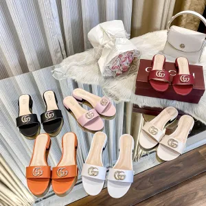 Designer Reps Gucci Slippers Red