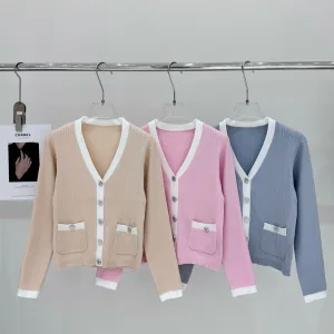 Luxury Chanel Long-Sleeved Cardigan