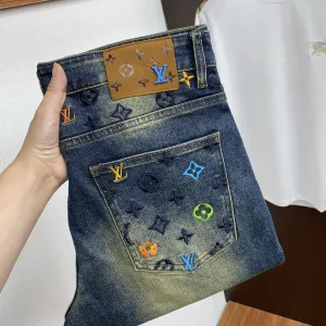 Designer Luxury Louis Vuitton Denim Jeans For Fall