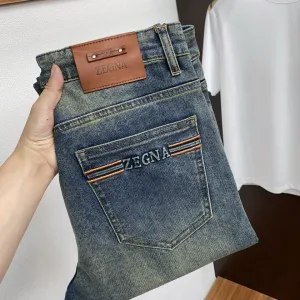 High Quality Designer Zegna Denim Jeans For Autumn