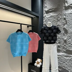 Designer Chanel Jacquard Short Sleeves