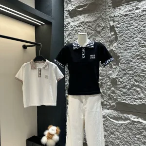 High Quality Designer Dior Jacquard Short Sleeves