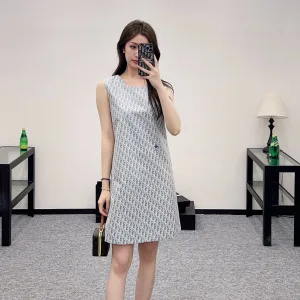 Luxury Aaa Dior Jacquard Sleeveless
