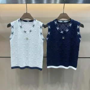 Luxury Designer Chanel Diamond Vest