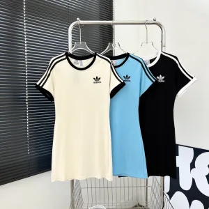 High Quality Reps Adidas Dress Blue Cotton Pure Summer Slim Fit