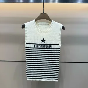 High Quality Luxury Dior Jacquard Vest