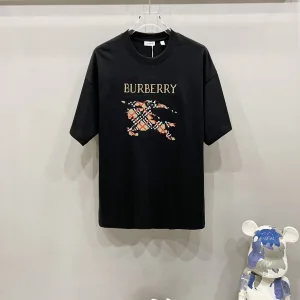 Designer High Quality Burberry Denim Short-Sleeved T-Shirt