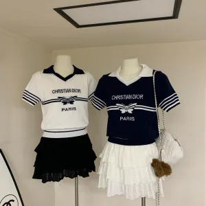 Aaa Dior Jacquard Short Sleeves