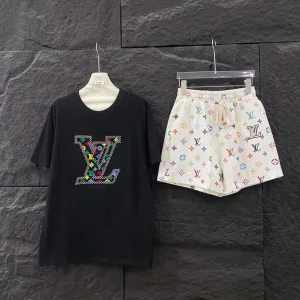 High Quality 1:1 Louis Vuitton Canvas Short-Sleeved Shirts