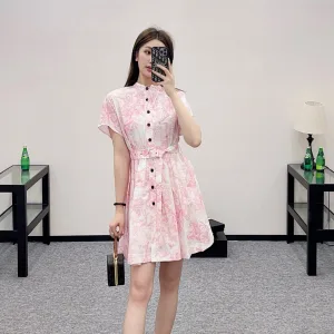 Designer Dior Cotton Short-Sleeved Shirts For Summer