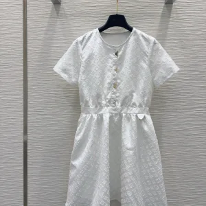 Aaa Designer Louis Vuitton Jacquard Short-Sleeved Shirts