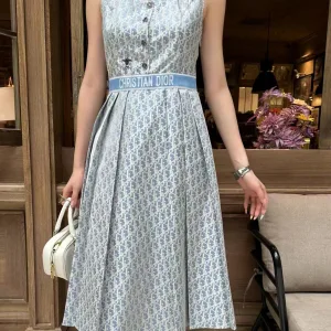 High Quality 1:1 Dior Jacquard Sleeveless