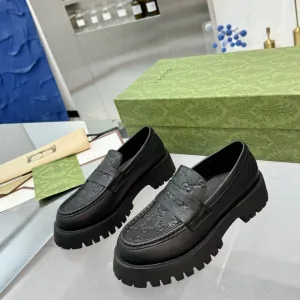 Super Clone Luxury Gucci Loafers Red Rubber Outsole