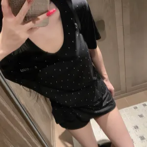 Luxury Miu Miu Lace Short Sleeves