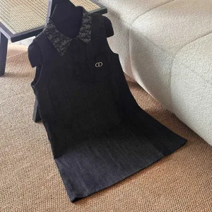 High Quality Designer Dior Denim Sleeveless