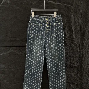 Luxury High Quality Louis Vuitton Gold Pants
