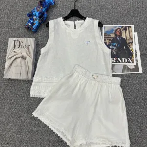 High Quality Prada Lace Sleeveless