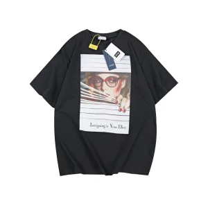 Luxury Dior Cotton Short-Sleeved Shirts For Fall