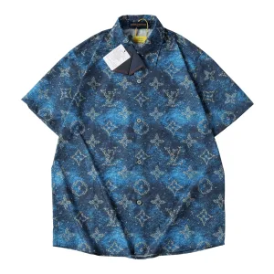 High Quality Luxury Louis Vuitton Short Sleeves Polyester Nylon Mesh