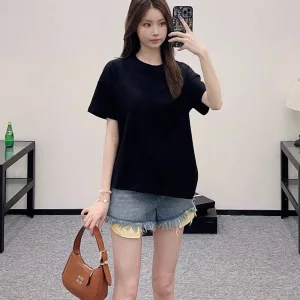Luxury High Quality Loewe Cotton Short-Sleeved T-Shirt