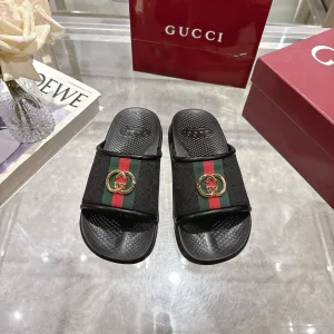 Luxury High Quality Gucci Gold Sandals For Autumn