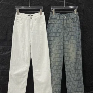 Luxury Fendi Denim Pants
