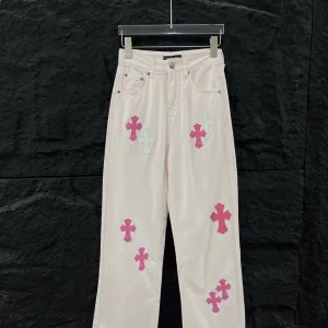 Luxury Chrome Hearts Leather Pants
