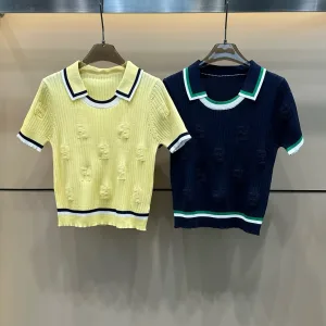 High Quality Fendi Jacquard Short Sleeves
