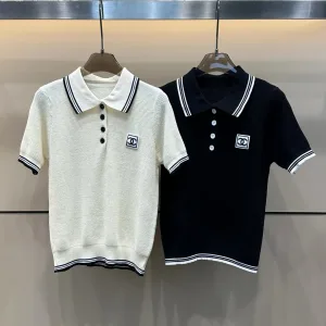 Luxury Chanel Leather Short Sleeves