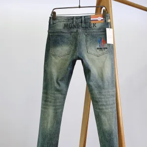 Reps Luxury Moncler Jeans Red Cotton Imitation Denim Spring Summer