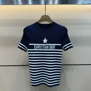 High Quality Dior Jacquard Short Sleeves