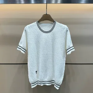 High Quality Dior Jacquard Short Sleeves