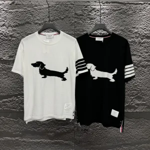 Reps Thom Browne Short Sleeves Red Polyester Jacquard Autumn Early
