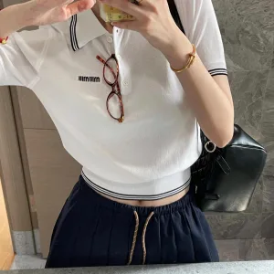 Aaa Miu Miu Abs Short-Sleeved Shirt