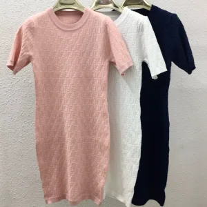 High Quality Aaa Fendi Jacquard Short-Sleeved Shirts