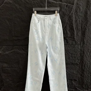 Designer Luxury Chanel Jacquard Trousers