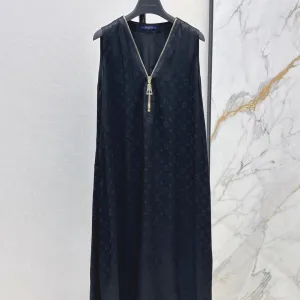 High Quality 1:1 Louis Vuitton Jacquard Sleeveless Dress