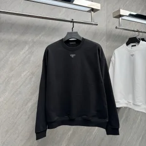 Super Clone Luxury Prada Hoodies Metal Logo
