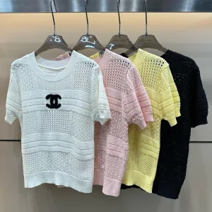 Luxury Chanel Short-Sleeved Shirt