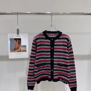 High Quality Gucci Jacquard Cardigan