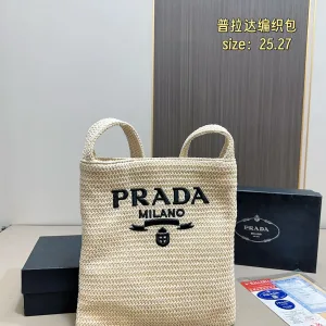 1:1 High Quality Prada Raffia Woven Bags