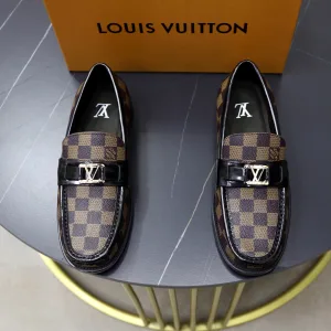 Aaa Louis Vuitton Calfskin Leather Shoes