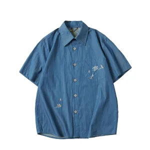 1:1 High Quality Louis Vuitton Cotton Short-Sleeved Shirt