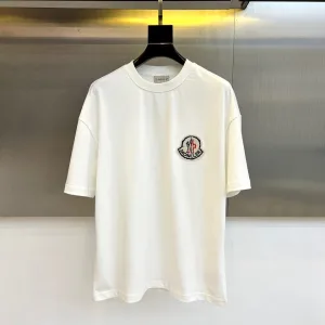Designer Monk Short-Sleeved T-Shirt Cotton Silk Silky Smooth Spring Summer