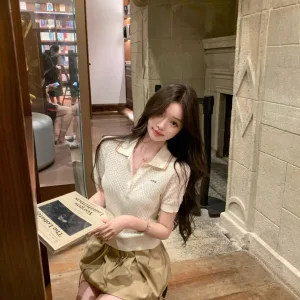 High Quality Miu Miu Short-Sleeved Shirts For Summer
