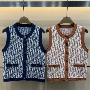 High Quality Dior Jacquard Vest