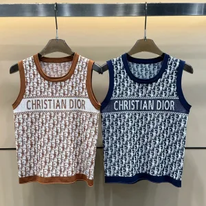 Luxury High Quality Dior Jacquard Vest