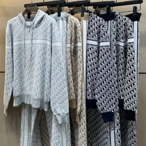 Designer Luxury Dior Jacquard Long-Sleeved Shirts