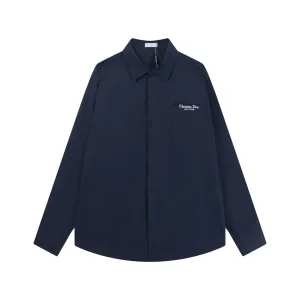 Reps Designer Dior Long-Sleeved Shirt Red Simple And Versatile